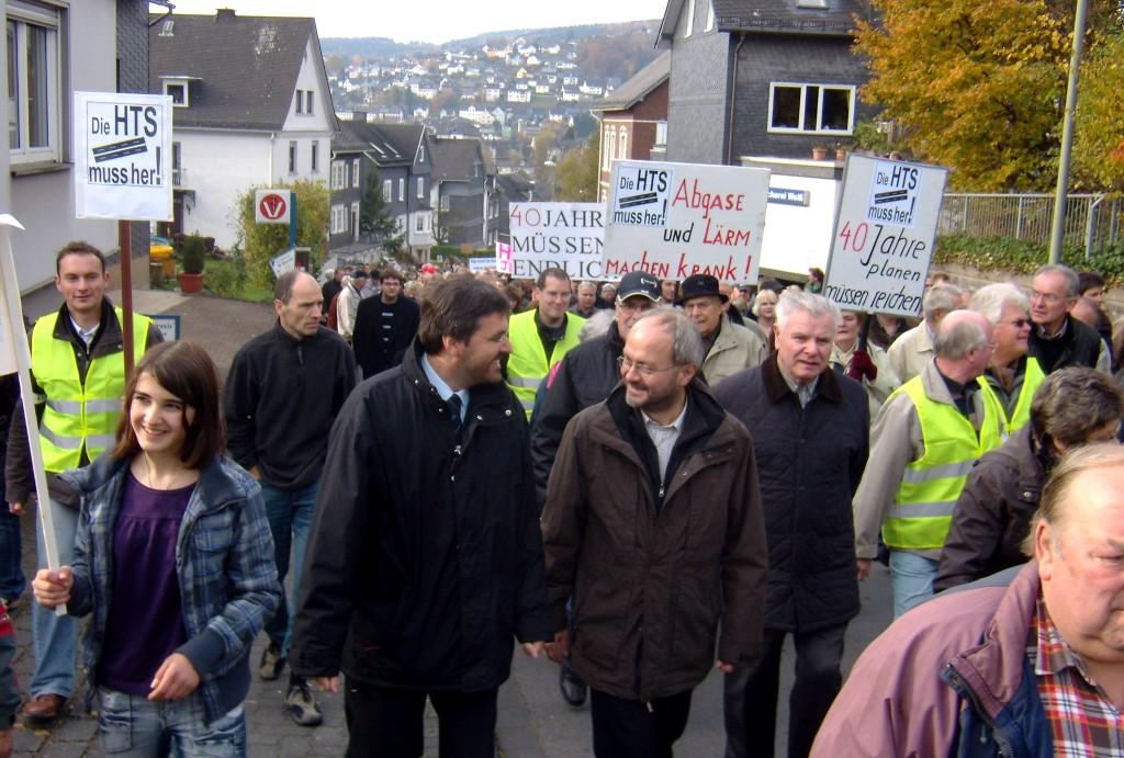Demonstration in Niederschelden